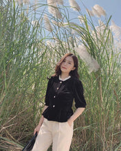 Load image into Gallery viewer, Áo Nhung Xinh yêu peplum 200k