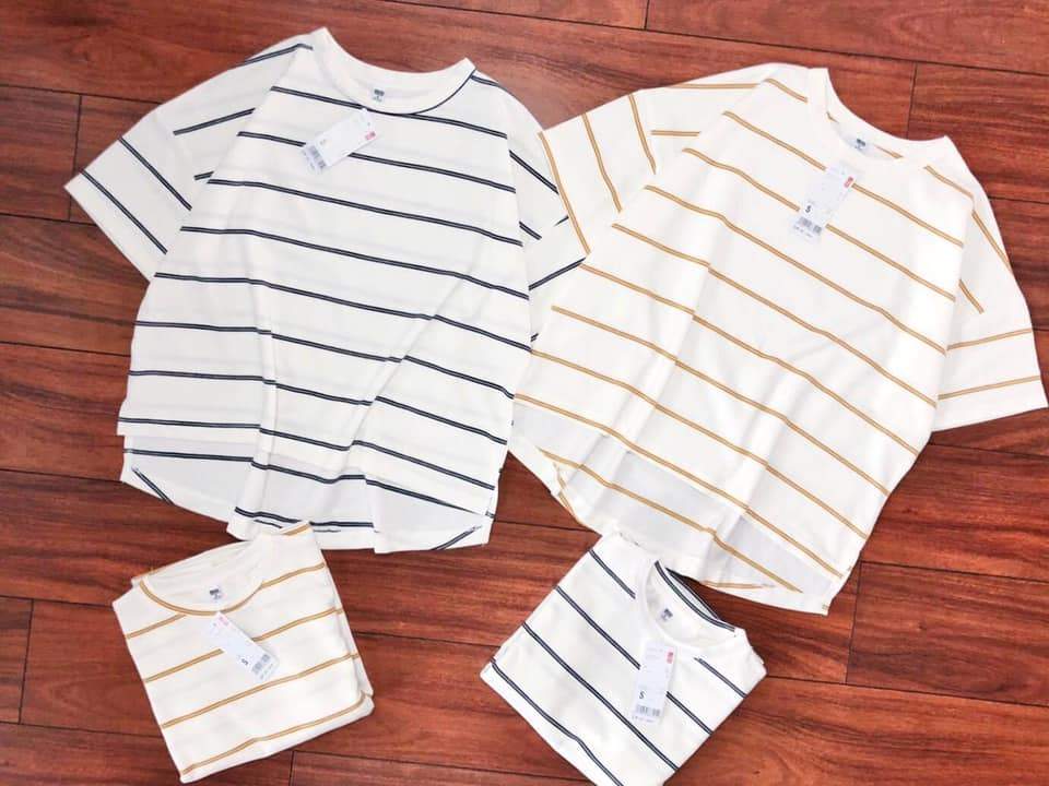 Áo tay lở Unì sọc trẻ trung