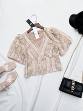 Load image into Gallery viewer, Áo Ren tay Bồng tiểu thư sang chảnh 230k