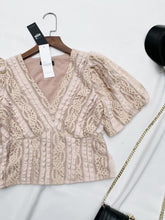 Load image into Gallery viewer, Áo Ren tay Bồng tiểu thư sang chảnh 230k